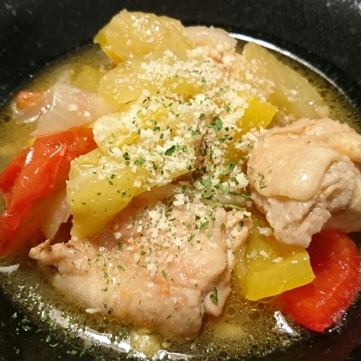 ストウブde 鶏肉とトマトの無水煮 レシピ 作り方 By Mamichin555 楽天レシピ